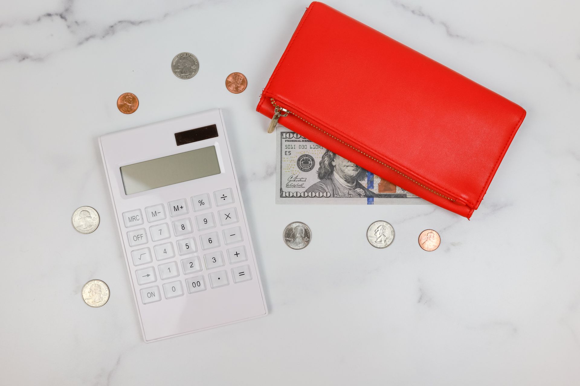 Coins and savings representing total loan cost