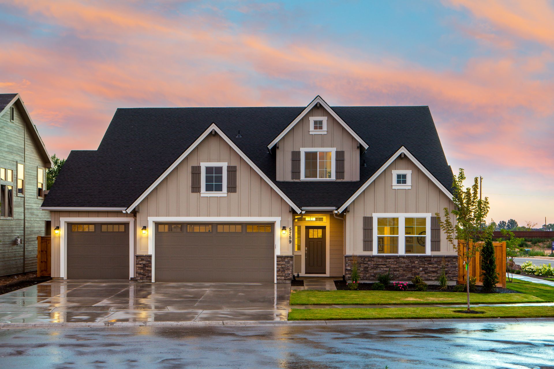 Suburban family home exterior